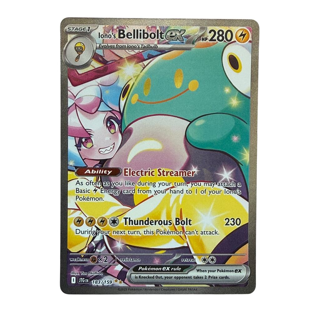 Pokémon TCG Iono's Bellibolt 183/159 SV09 Journey Together Holo English NM-MT